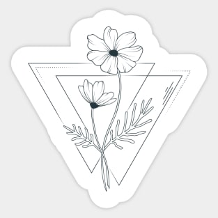 Cosmos Flower Sticker